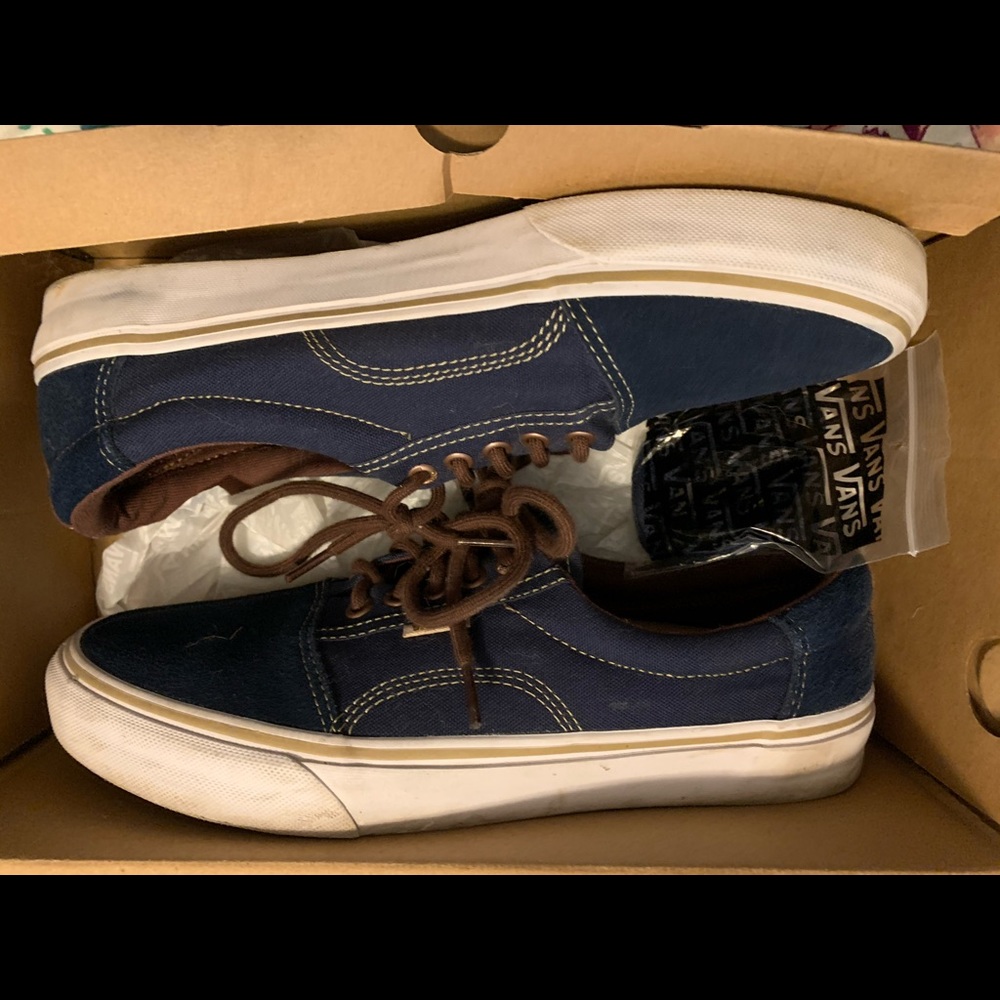 Vans Dress Blue/Brown - Picture 1 of 4